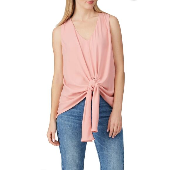 Fifteen Twenty Tops - Fifteen Twenty ballerina pink tie front blouse Size XS Balletcore Femme